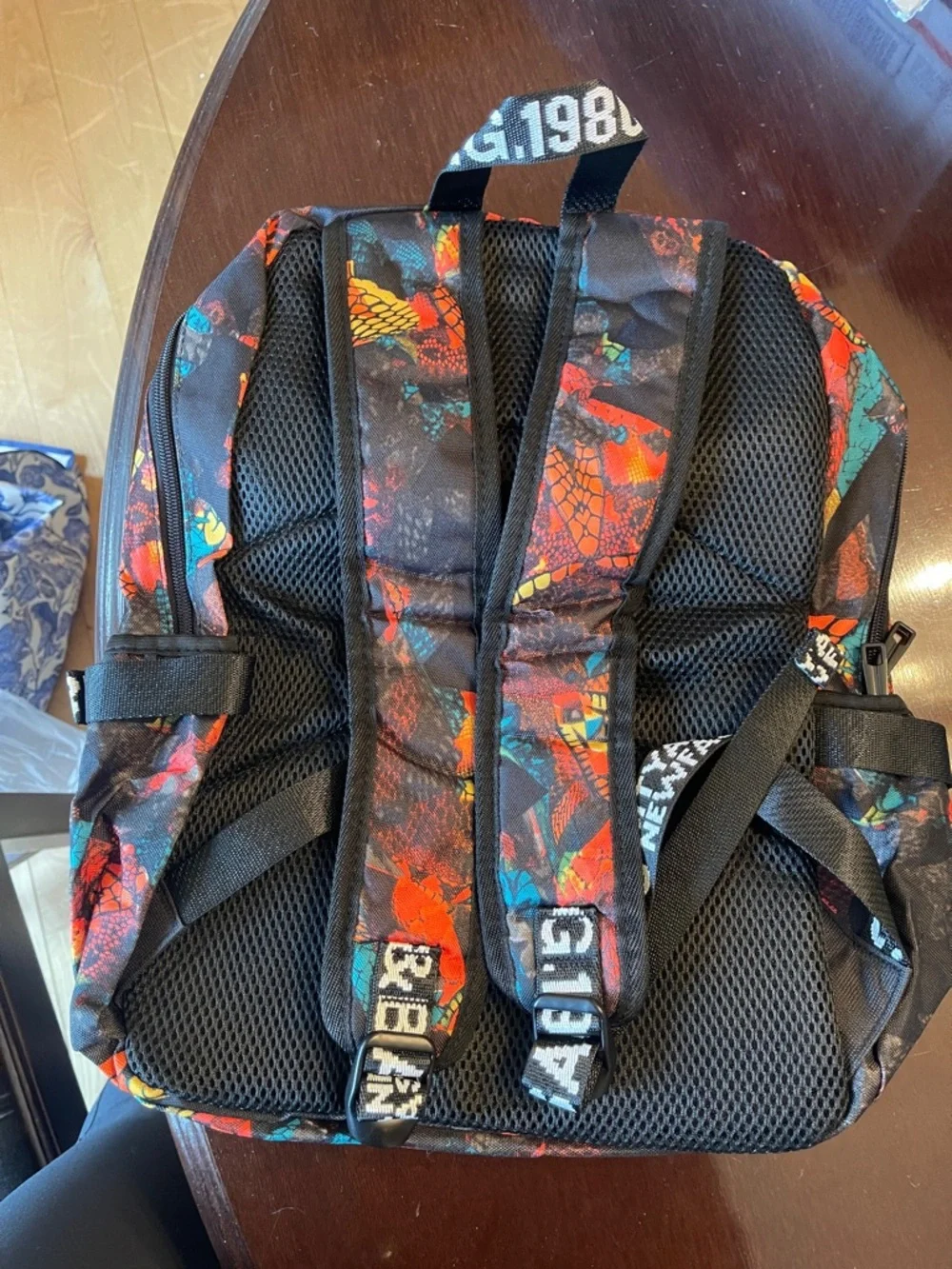 Shark Teens Backpack snake skin camo Waterproof USB Laptop Backpack nwt